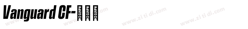 Vanguard CF字体转换